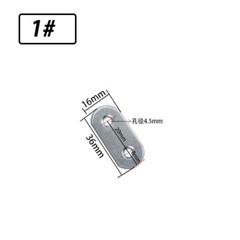 Steel Flat L Shape Repair Mending Fixing Plate Brackets Support Metal