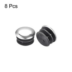 Post End Cap Cover, 8pcs 25mm Fence Post Cap Round Tube Cover Insert, 23×15.5mm