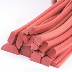 Red Silicone Foam D Profile Oven Cooker Door Seal Replacement Gaskets Strip