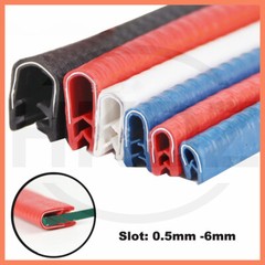 Edge Protector Strip Trim U Shape Guard Seal Rubber Car Door Boot U-profile Slot