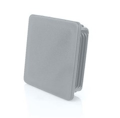10x Square Tube Lamellar Plug 18×18 mm Quadrat Grey End Caps Plastic