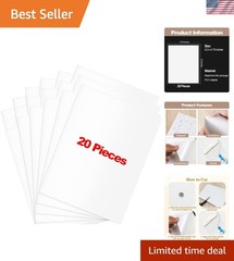 20 Pieces Vinyl Siding Repair Kit, White Self-Adhesive Vinyl Siding Patch Kit…