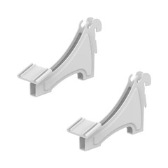 ClosetMaid ShelfTrack 2-Pack Adjustable Mount Metal Hardware Kit