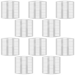 10 Pcs Stainless Steel Weep Cover Brick Wall Hole Protector Screen
