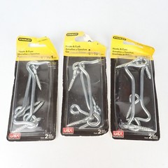 Stanley Hooks & Eyes Zinc-Plated Gate Door Latch Set 75-0700 – 3 Packs (New)