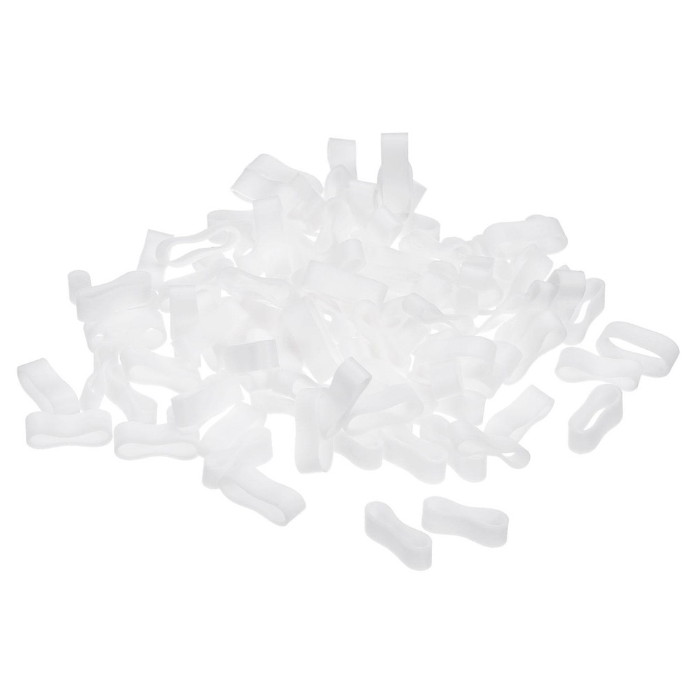 Silicone Rubber Bands Rings 200Pcs Non-slip 12mm Dia 0.7mm Thick 5mm Width