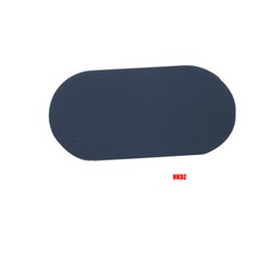 Black Oval Self Adhesive Anti Slip Bumper Silicone Rubber Feet Pad for Furniture