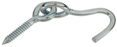 Stanley Hardware S766-370 Zinc Plated Pivot Rope Hook with Lag Eye, 6″