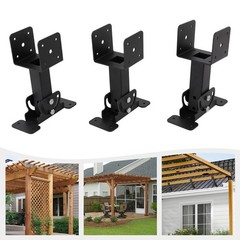 3PCS Roof Beam Brackets Roof Standpipe Bracket Kit Roof Beam Bracket Kit 0-180°