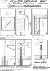 Innovative Newel Post Connector – Staircase Hardware Kit