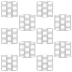 10 Pcs Stainless Steel Weep Cover Brick Wall Hole Protector Screen