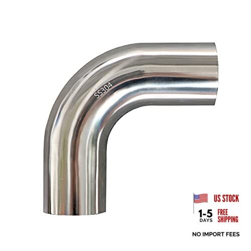 2.75″ Stainless Exhaust Elbow 90° Mandrel Bend Elbow – 14GA/. OD: 2.75 Inch
