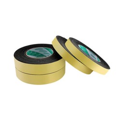Black EVA Foam Tape Single Sided Self Adhesive Sponge Door Strip Seal 10-100mm