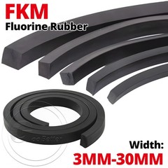 3mm-30mm Fluororubber Square Seal Strip Fluorine Rubber Seal Cord O-ring Gasket