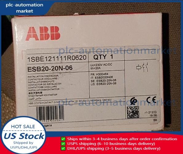 ABB ESB2020N06 ESB20-20N-06 230V DC/C.A. Modular Contactors-