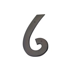 Mission 5-1/2″ H Surface Mount House Number Aged Bronze