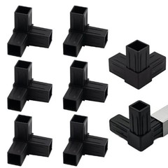 Plastic Three Way Tee Fittings 16pcs Compatible with For 20mm Square Tube
