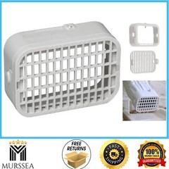 3 in. x 4 in. White Plastic Rodent Guard, Snap/Lock-In Vinyl Grate Gutter Guard
