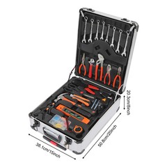 Trolley Case Tool Box Hand Tool Kit Hardware Tool & Luggage Kit 4-Compartments