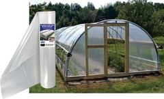 Greenhouse Clear Plastic Film Polyethylene Covering 6 Mil, 12ft x 25ft