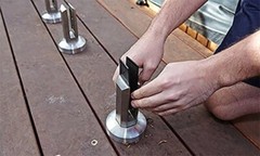6″ High Frameless Swimming Pool Glass Railing Spigot for 3/8″-3/4″ Glass Thick