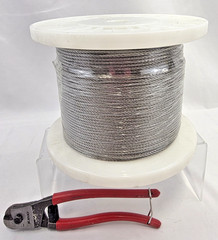 T316 Stainless Steel Cable 1/8″ 500ft Balustrade Deck Railing Trellis Wire Rope