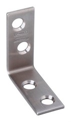 National Hardware N348-300 Steel 4-Holes Corner Brace 1.5 H x 0.6 W in. 3 Pack