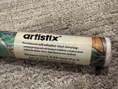 ARTISTIX TRANSLUCENT SELF-ADHESIVE VINYL COVERING NEW 17.75″ * 12″ 18 SQ FT NEW