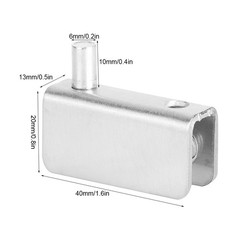 10Pcs Stainless Steel Glass Clamp Bracket Fixing Clip Home Hardware Accessories