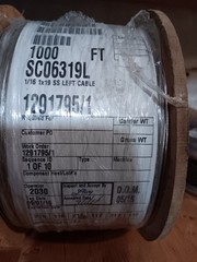 1000 Feet 1/16 inch 1×19 Cable Rail Wire SS 316 Extra Corrosive Resistance