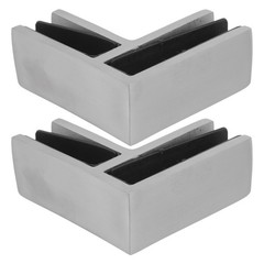 2 Pcs Glass Shelf Clamps Holder Hardware for Railings