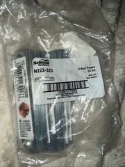 (10)-Steel Zinc Plated 5/16″ X 2″ U Bolt Plate N222-323