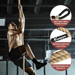 Climbing Rope, 1.5 Inch in Diameter Gym No Mounting 4.5m