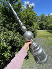 28″ Vintage Steel Roof Finial Architectural Ridge Spire Top Hardware Sculpture