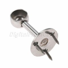 Stainless Steel Cupboard Wardrobe Rail Fitting End Support Bracket Socket 1pc