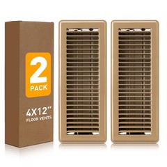 Floor Register 4×12, Heavy Duty Steel Walkable Floor Vent Covers, Air Vent Co…