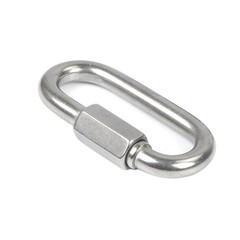4Pcs D Ring Shackles Stainless Steel 304 Grade Corrosion Resistant Plated Silver