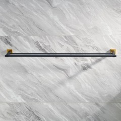 Miyili Double Bath Towel Bar Stainless Steel 36-Inch Hand Towel Rack For