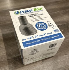 Perma-Boot Pipe Boot Repair Flashing Adjustable 1.5 in. I.D. to 3 in. I.D. Vent