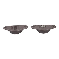 48PCS Cabinet Sliding Door Pulley Set for Wardrobe Smooth Sliding 57MM ABS