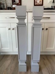 Kitchen Island Counter Height Legs Posts 4 1/2Wx34 1/2L Standard Finished SET