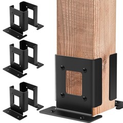 8 Pcs Adjustable Post Base for Wood Fence 4×4, 4×6 Pergola Post Anchor Base B…