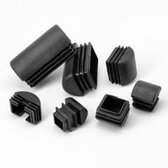 Domed Square Inserts Rectangular Tube End Caps Tubing Anti-Impact Bungs