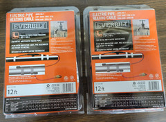 2- NEW EVERBILT 12 Foot Electric Pipe Heating Cable JHSD-84-1 FREE SHIPPING