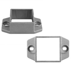 10 Pack Aluminum Square Post Flange Anchor Base, 2″ x 2″ Actual Size Square T…
