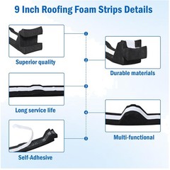 Roof Closure Strips 9″ Foam 20 Pcs – Metal Roofing R Panels