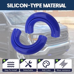 Front Tow Hooks Covers for Ford F150 2004-2025 Hitch Cover Anti-Fading Compatibl