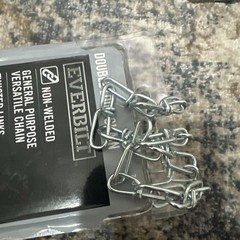 Everbilt 803072 Double Loop Chain #3 x 15 ft. 90 lb. Capacity, Zinc Plated NEW.
