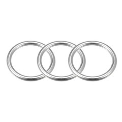3Pcs 45mm ID 6mm Thick O-Rings 316 Stainless Steel for DIY