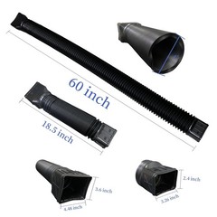 2 Pack Flexible Rain Gutter Downspout Extensions,Drain Downspout Extender,Gut…